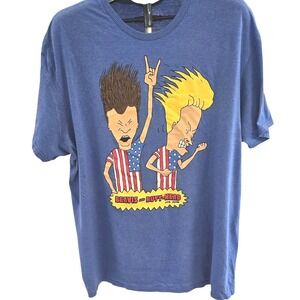 Beavis And Butt-head Patriotic T-shirt‎ Men's 2XL